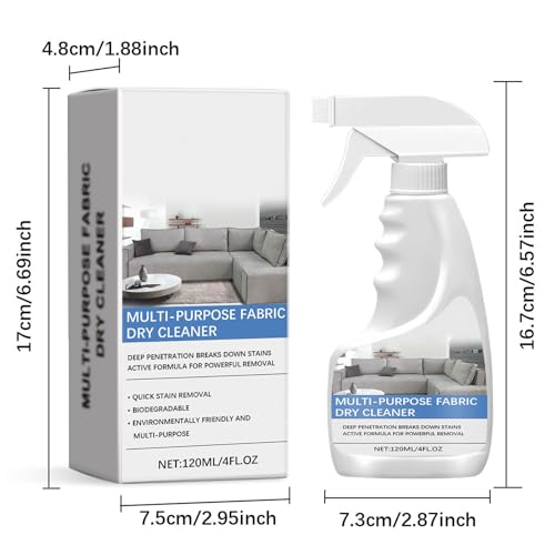 Nettoyant de canapé en tissu Kit de nettoyage et détacheur pour meubles de salle d'attente et sièges de voiture