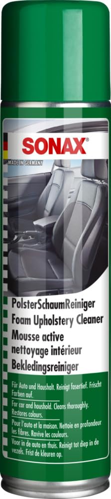 SONAX Mousse Nettoyage Profond 400 ml pour Tapis & Tissus | Nettoyage En Profondeur | Produit Eco-Friendly | Réf: 030620