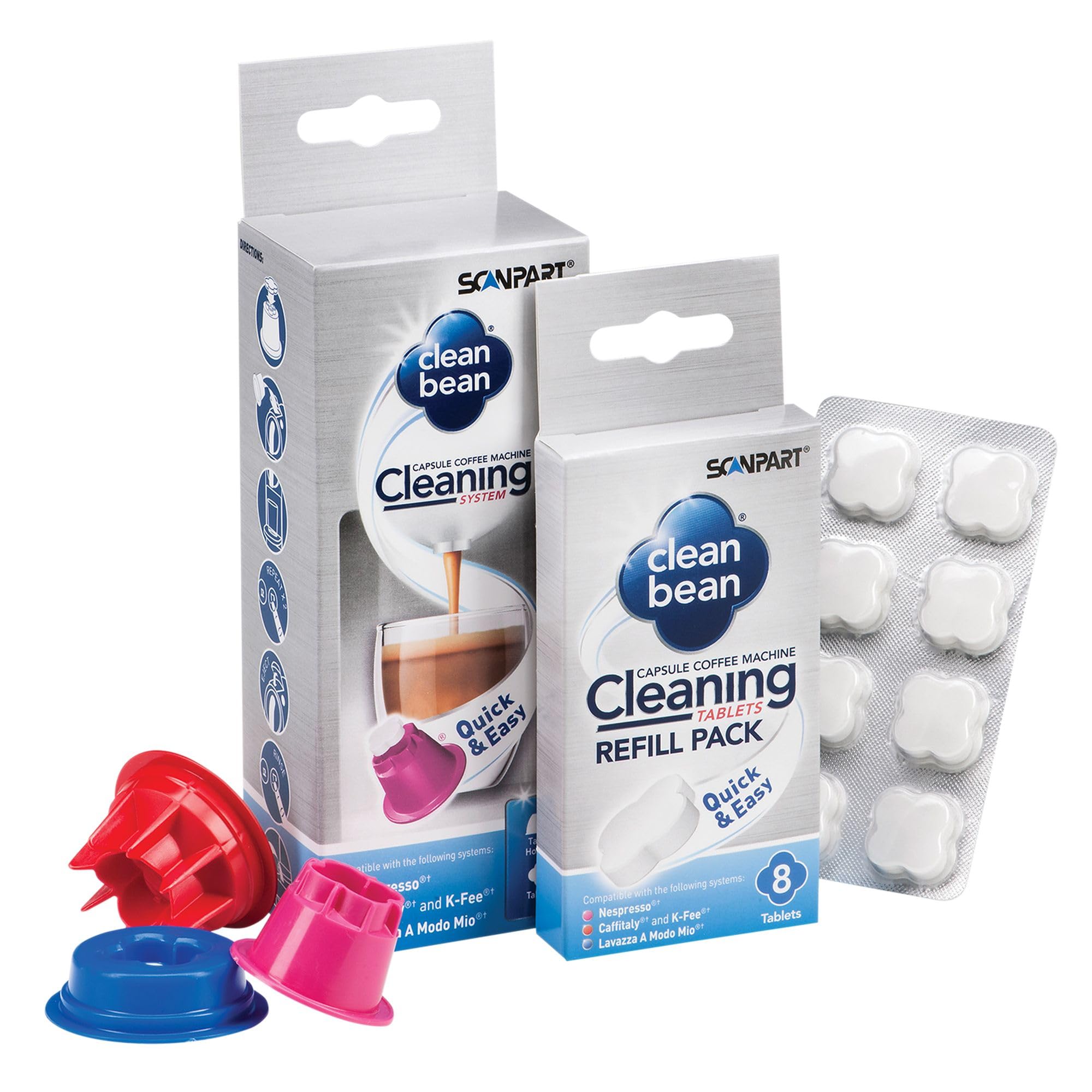 Clean Bean Starter Pack 3S et 8T – 40g, Boîte à Débutants pour Cuisine Rapidement, Idéal pour les Ménages et Propriétés 