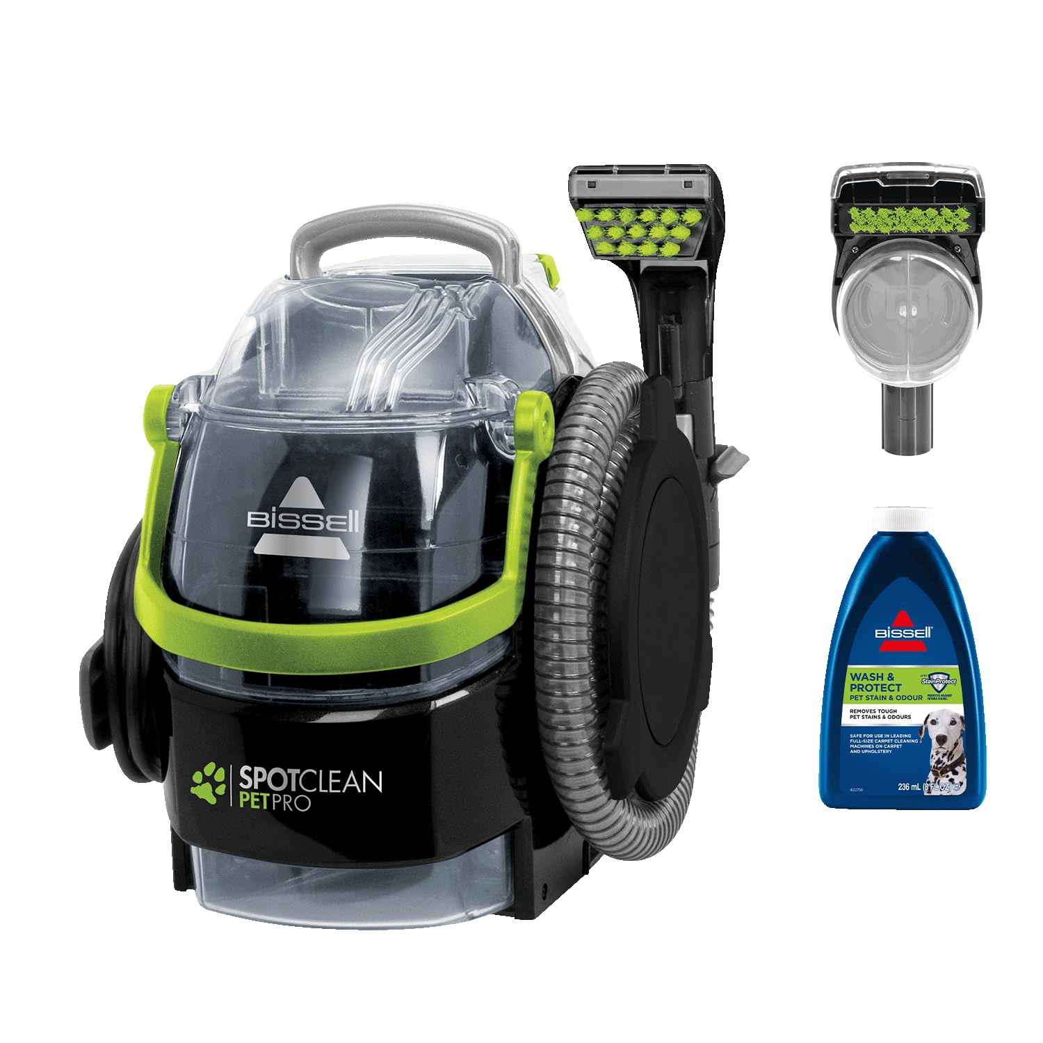 Nettoyeuse à vaporisation BISSELL SpotClean Pet Pro pour Canapés - Moteur Puissant 750W - Idéal pour Propriétaires d'ani